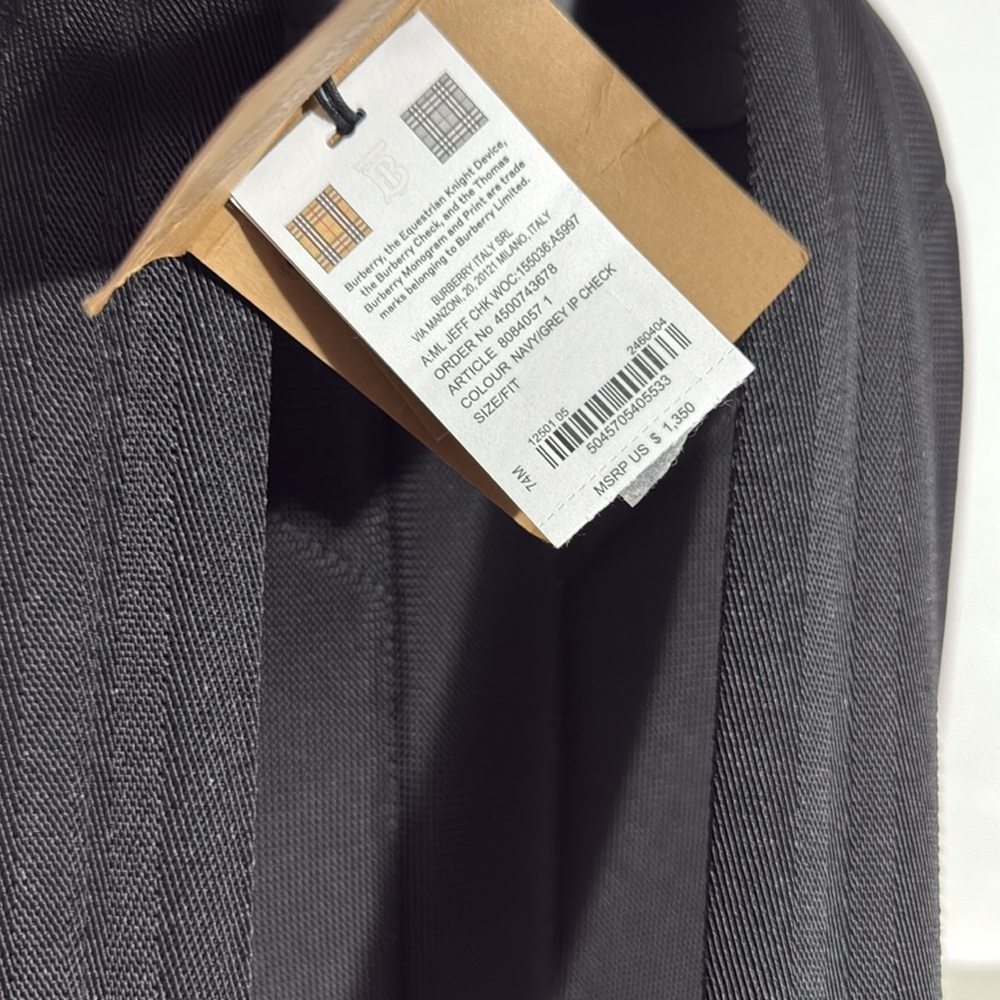 NEW $1350 Burberry NAVY and Red NOVA Check Backpack FULL SIZE GORGEOUS NWT - Picture 13 of 16